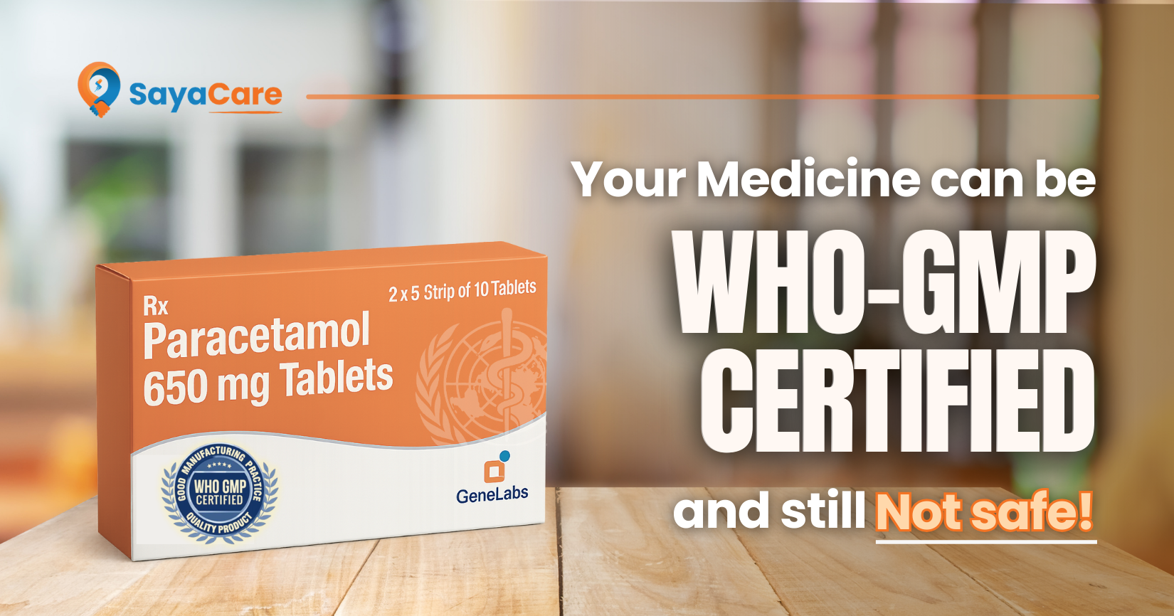 WHO-Certified medicine. Tested Medicine.